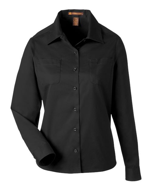 Harriton M585LW Women's Advantage IL Workshirt — Front