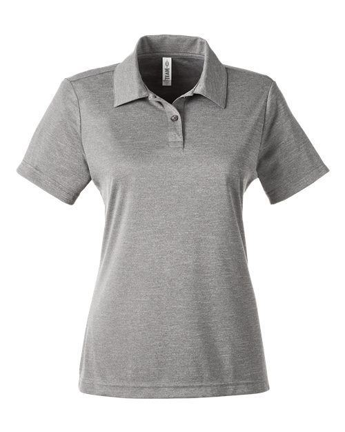 Team 365 TT51HW Women's Zone Sonic Heather Performance Polo — Front