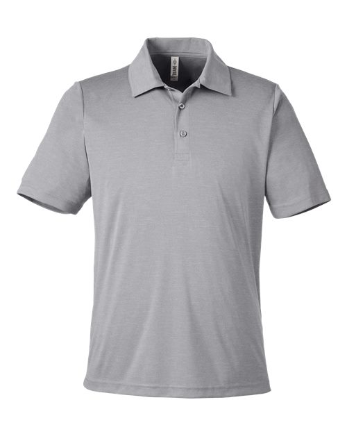 Team 365 TT51H Men's Zone Sonic Heather Performance Polo — Front