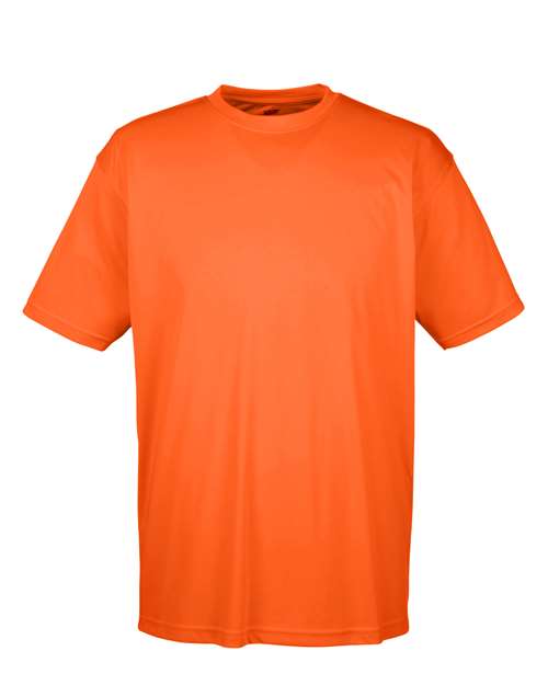 UltraClub 8420 Men's Cool & Dry Sport Performance Interlock T-Shirt in Bright Orange