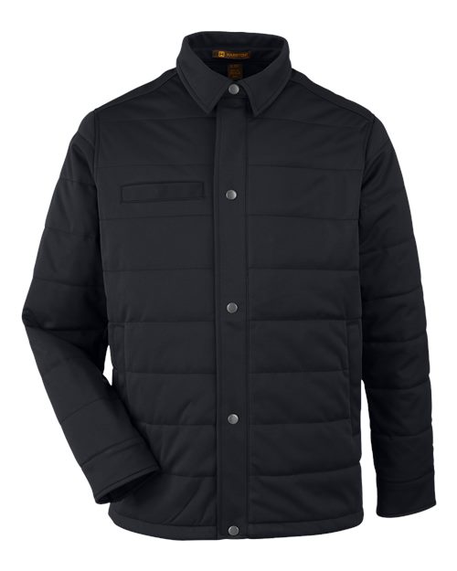 Harriton M821 Unisex Guardian Soft Shell Chore Coat — Front