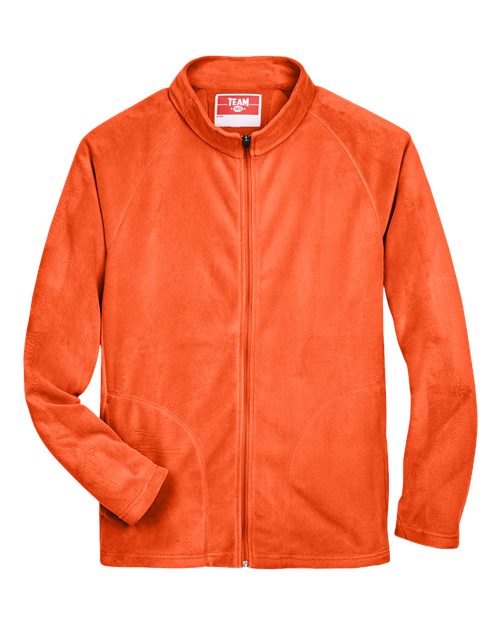 Team 365 TT90 Men's Campus Microfleece Jacket in Sport Orange