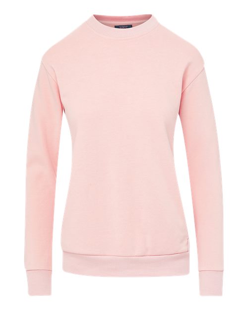 MV Sport W23140 Women's Raelynn Cloud Fleece Crewneck Sweatshirt — Front