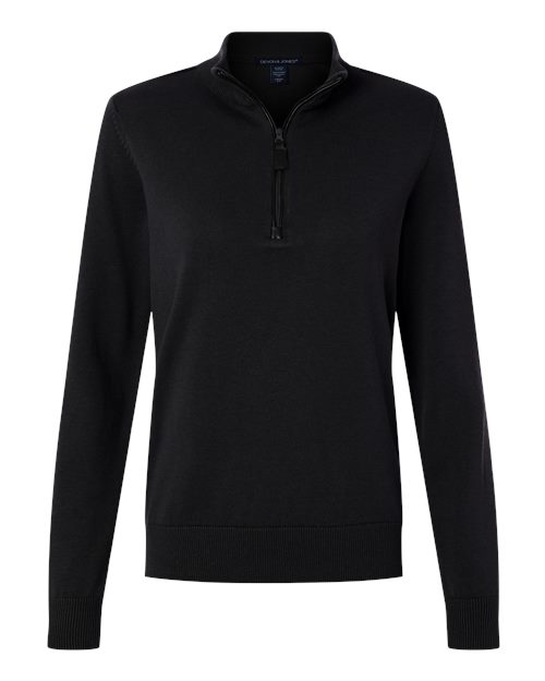 Devon & Jones DG446W Women's New Classics Quarter-Zip Sweater — Front
