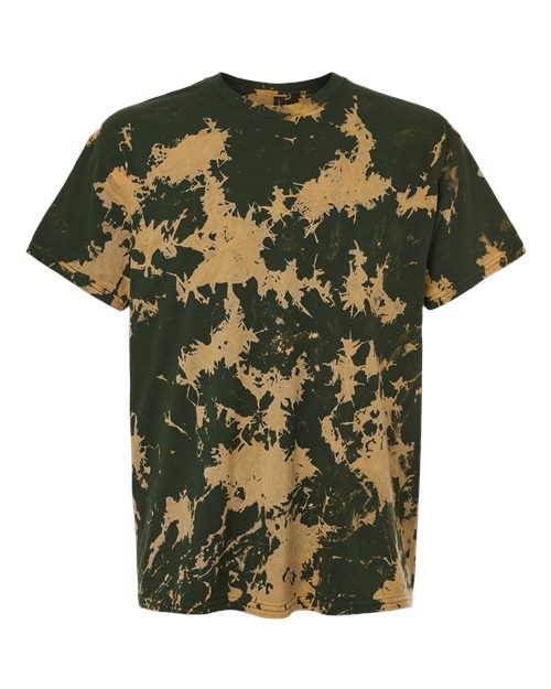 Colortone 1385 Unisex Bleach Out Dyed T-Shirt in Green