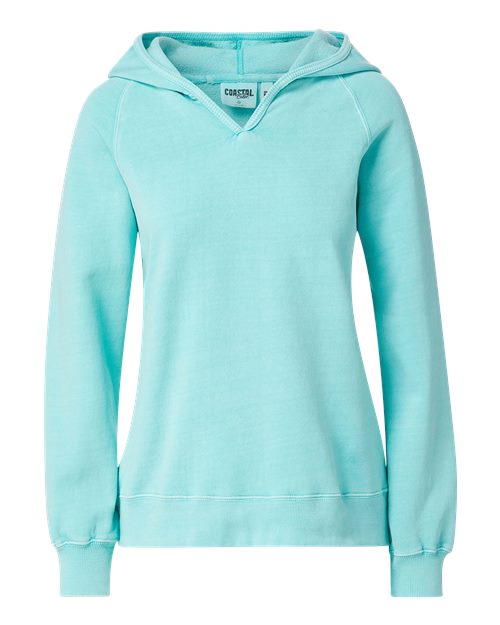 MV Sport W24707 Women's Coastal Color™ Hooded Sweatshirt — Front