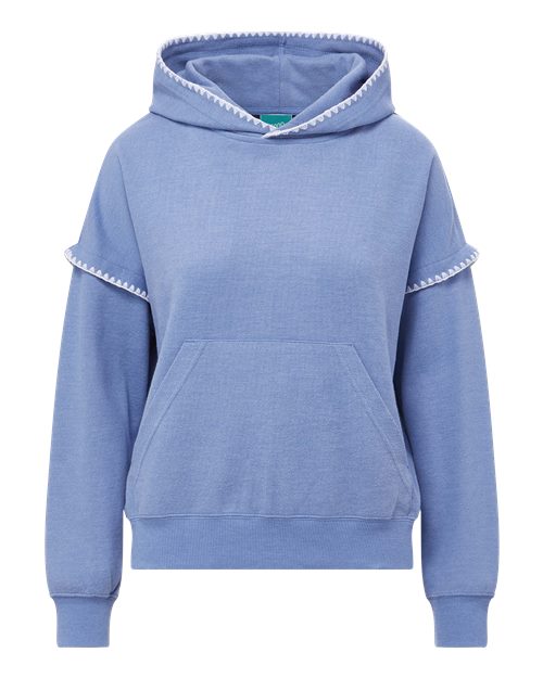 MV Sport W25115 Women's Mood & Vibe™ Teegan Crafty Hooded Sweatshirt — Front