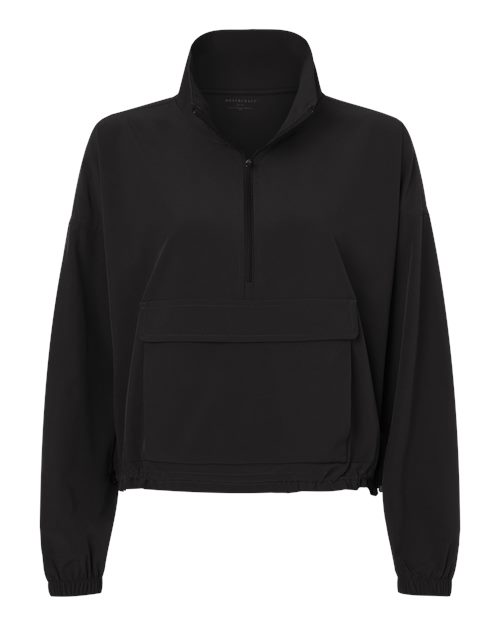 Boxercraft BW5204 Women's Stretch Woven Quarter-Zip Pullover — Front