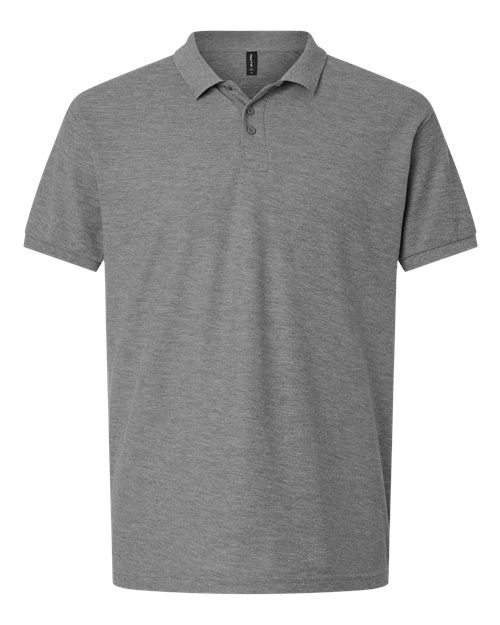 AllPro 62800T Men's Tall Pique Polo in Heather Granite