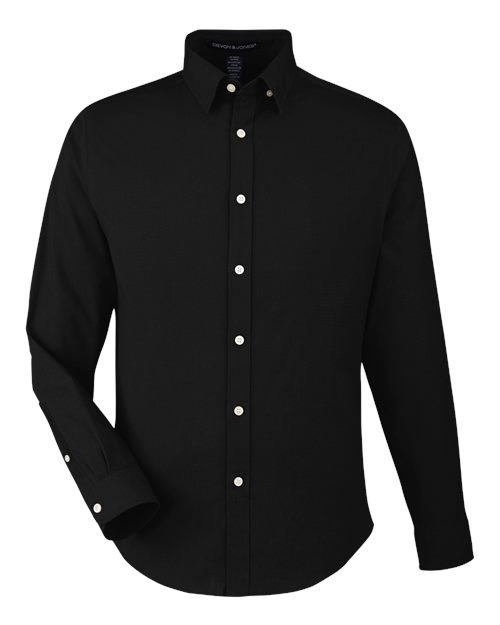 Devon & Jones DG505 Men's CrownLux Performance® Spencer Poplin Dress Shirt — Front