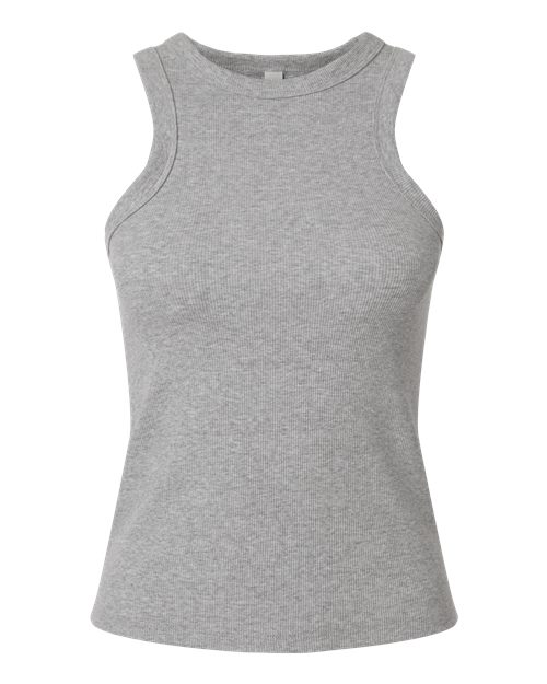 American Apparel BR2101 Women's Baby Rib Tank in Heather Grey
