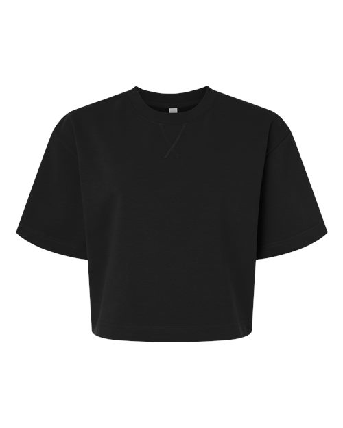 American Apparel FTCB0 Women's French Terry Mid-Length Boxy Top — Front
