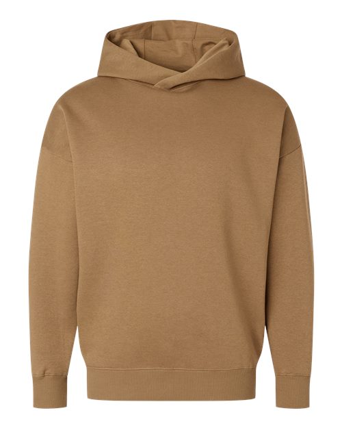 LAT 6956 Unisex Heavyweight Hoodie Sweatshirt in Coyote Brown