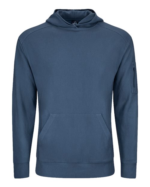 J. America 8770 Unisex Maverick Hooded Pullover in Baltic
