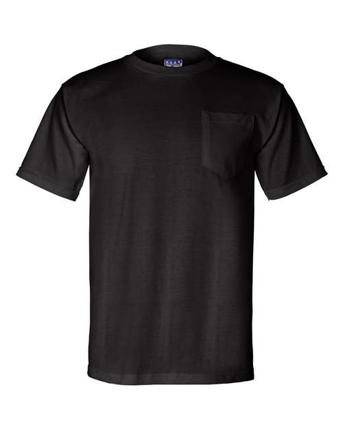 Bayside 3015 Unisex Union-Made Pocket T-Shirt — Front