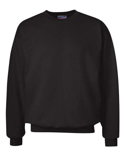 Hanes F260 Unisex Ultimate Cotton® Crewneck Sweatshirt in Black