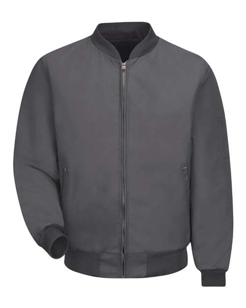 Red Kap JT38 Men's Solid Team Jacket in Charcoal