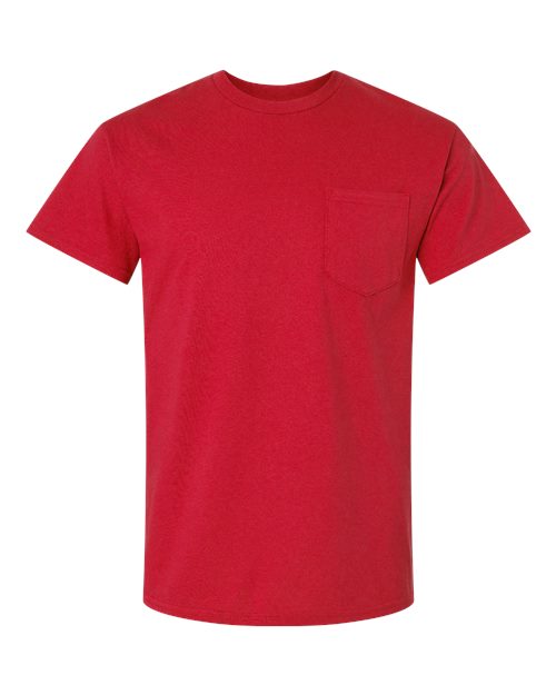 Gildan 2300 Unisex Ultra Cotton® Pocket T-Shirt in Red