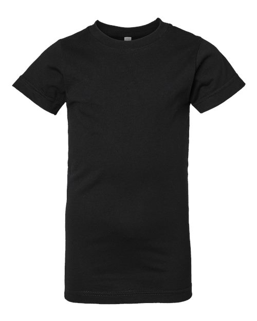 LAT 2616 Girls' Fine Jersey Tee in Black