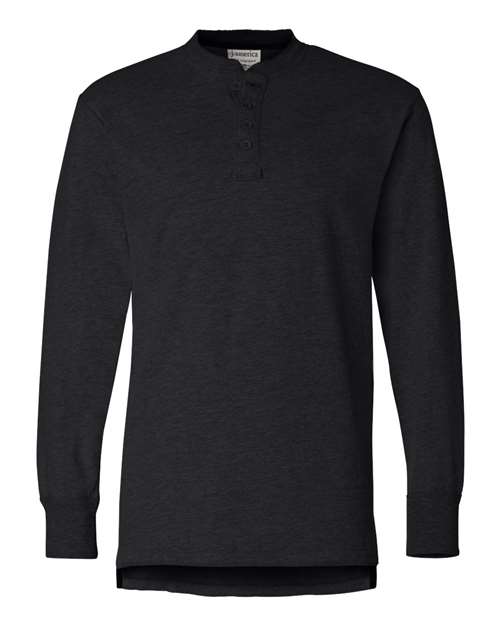 J. America 8244 Men's Vintage Brushed Jersey Henley — Front