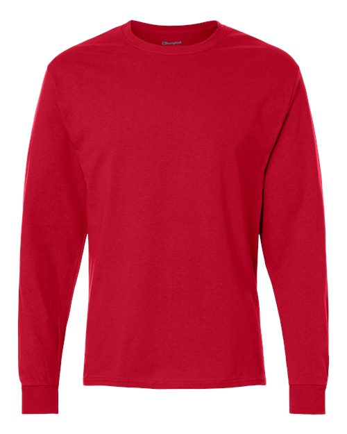 Champion CC8C Unisex Long Sleeve T-Shirt in Red