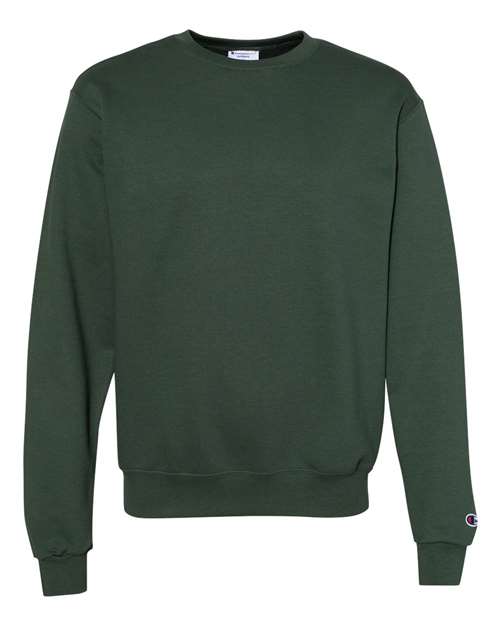 Champion S600 Unisex Powerblend® Crewneck Sweatshirt in Dark Green