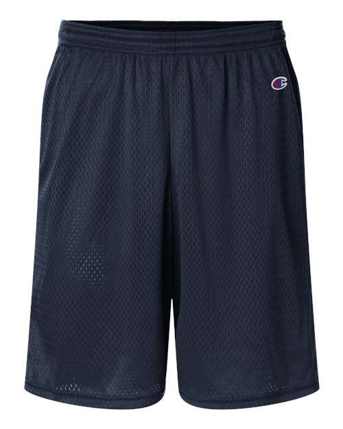 Champion S162 Unisex 9" Mesh Shorts with Pockets in Navy