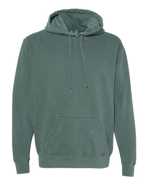 Comfort Colors 1567 Unisex Garment-Dyed Hooded Sweatshirt in Blue Spruce
