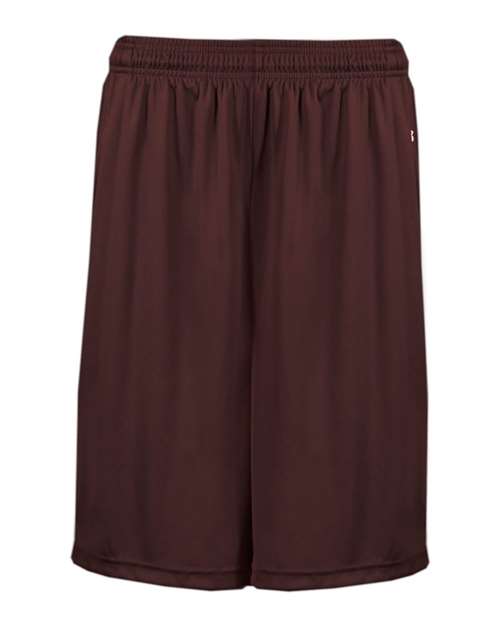 Badger 2119 Youth B-Core Pocketed Shorts in Maroon