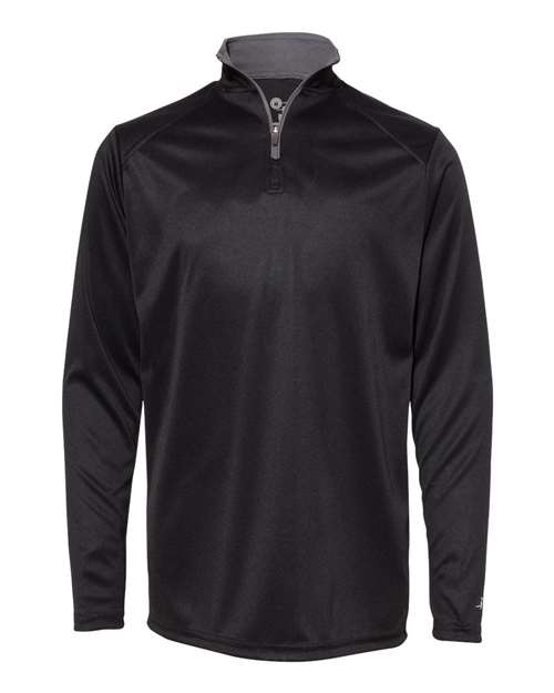 Badger 2102 Youth B-Core Quarter-Zip Pullover — Front