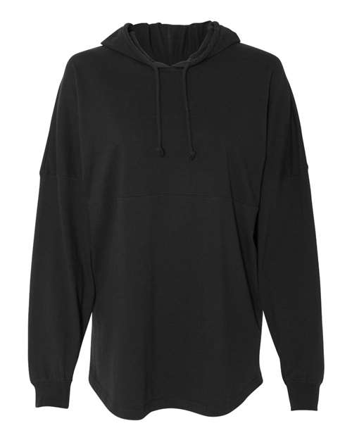 J. America 8228 Unisex Hooded Game Day Jersey T-Shirt — Front