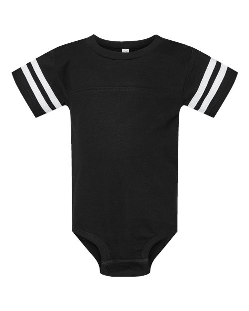 Rabbit Skins 4437 Infant Football Fine Jersey Bodysuit — Front
