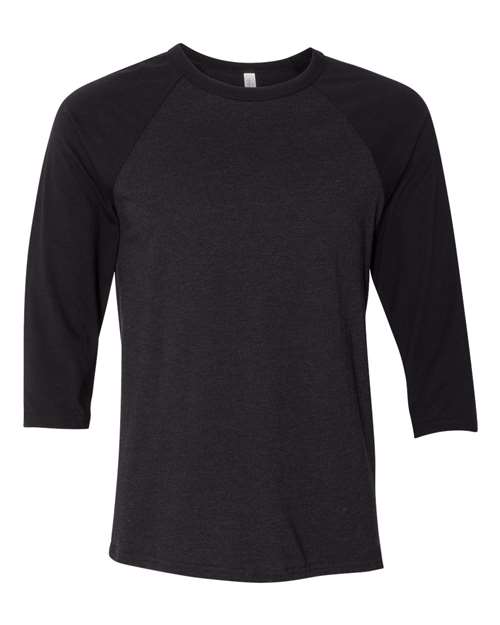 BELLA + CANVAS 3200 Unisex Three-Quarter Sleeve Baseball Tee — Front