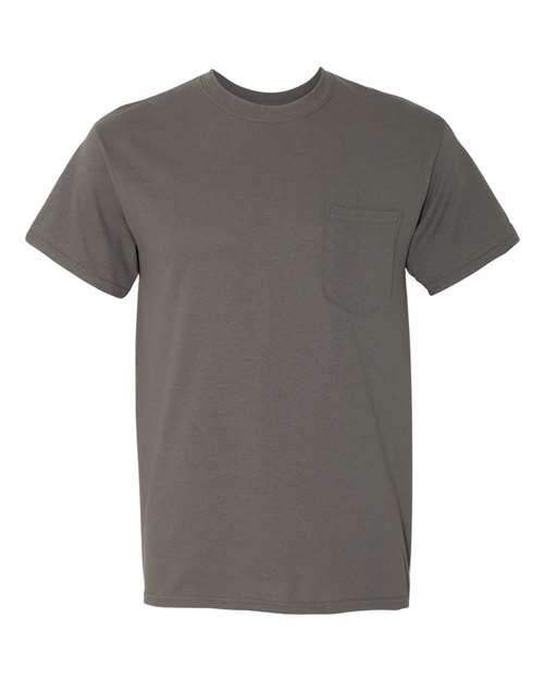 Gildan 5300 Unisex Heavy Cotton™ Pocket T-Shirt in Charcoal
