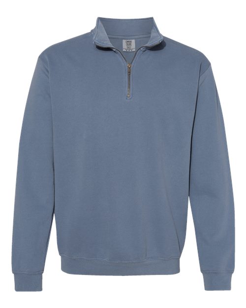 Comfort Colors 1580 Unisex Garment-Dyed Quarter-Zip Sweatshirt — Front