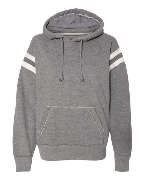 J. America 8847 Men's Vintage Athletic Hooded Sweatshirt in Smoke Heather