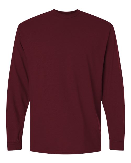Gildan 8400 Unisex DryBlend® 50/50 Long Sleeve T-Shirt in Maroon
