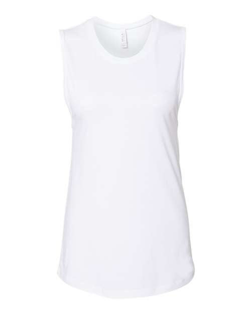 BELLA + CANVAS 6003 Women's Jersey Muscle Tank in White