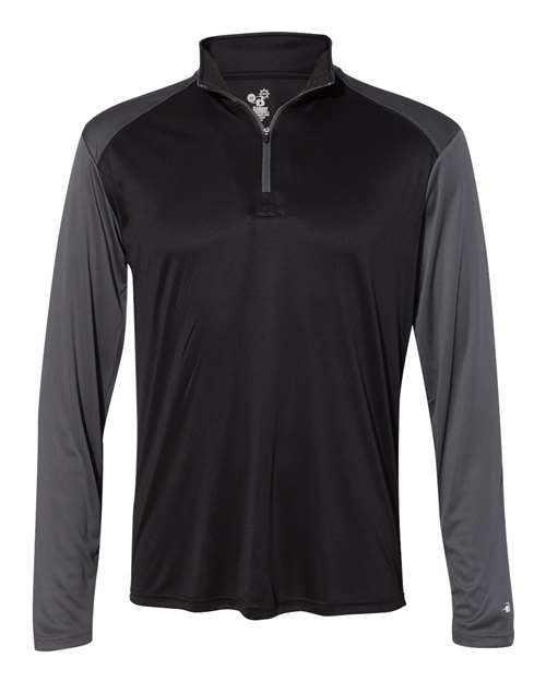 Badger 4006 Men's Ultimate SoftLock™ Sport Quarter-Zip Pullover — Front