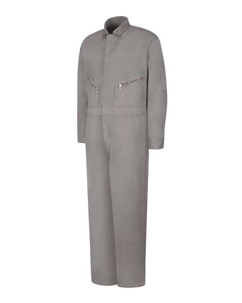 Red Kap CC18T Men's Tall Zip-Front Cotton Coverall — Front