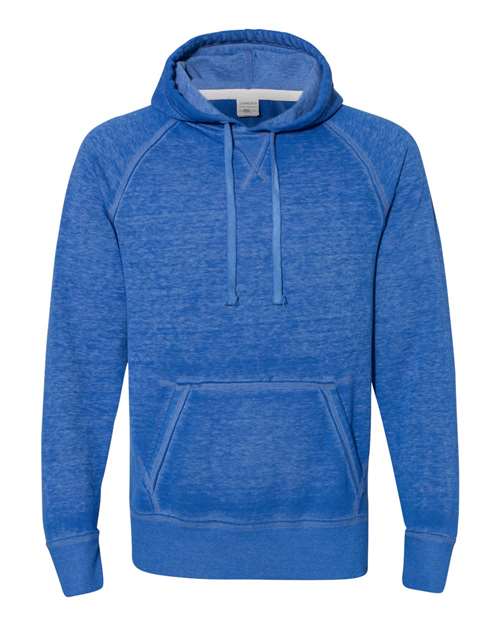 J. America 8915 Men's Vintage Zen Fleece Hooded Sweatshirt in Twisted Royal