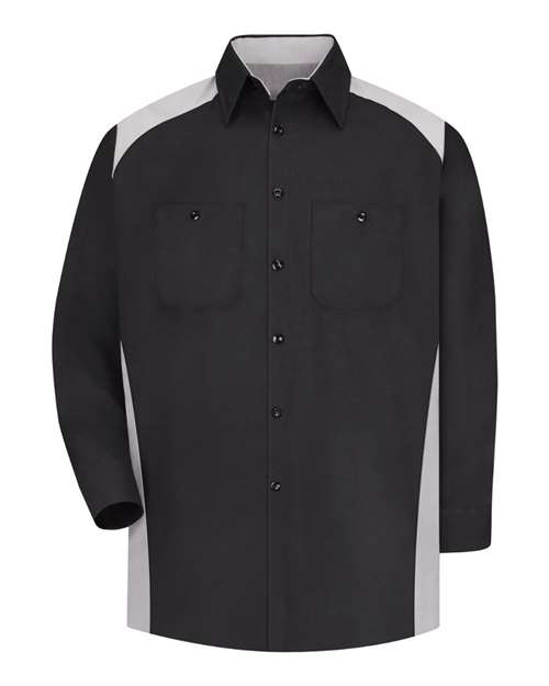 Red Kap SP18T Men's Tall Motorsports Shirt — Front