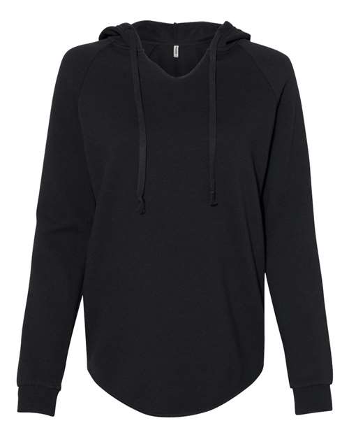 Independent Trading Co. PRM2500 Women’s Lightweight California Wave Wash Hooded Sweatshirt — Front