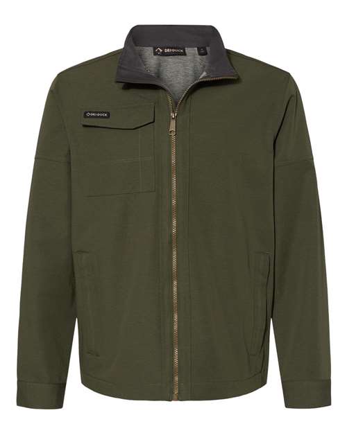 DRI DUCK 5327 Men's Ace Woven Stretch Soft Shell Jacket in Fatigue