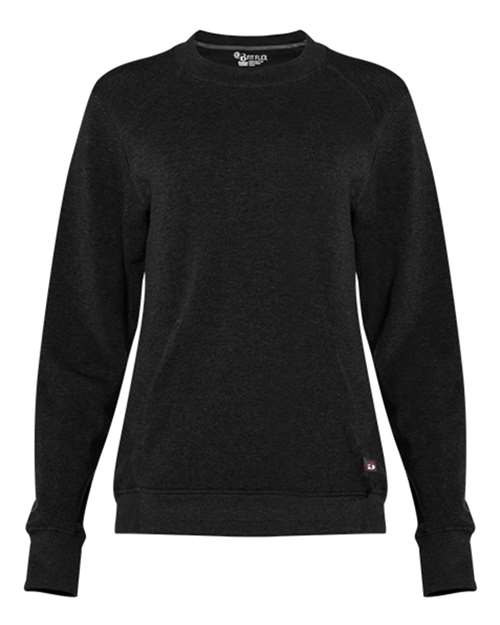 Badger 1041 Women's FitFlex French Terry Crewneck Sweatshirt — Front