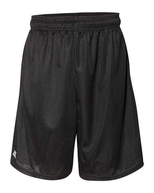 Russell Athletic 651AFM Men's 9" Dri-Power® Tricot Mesh Shorts with Pockets — Front