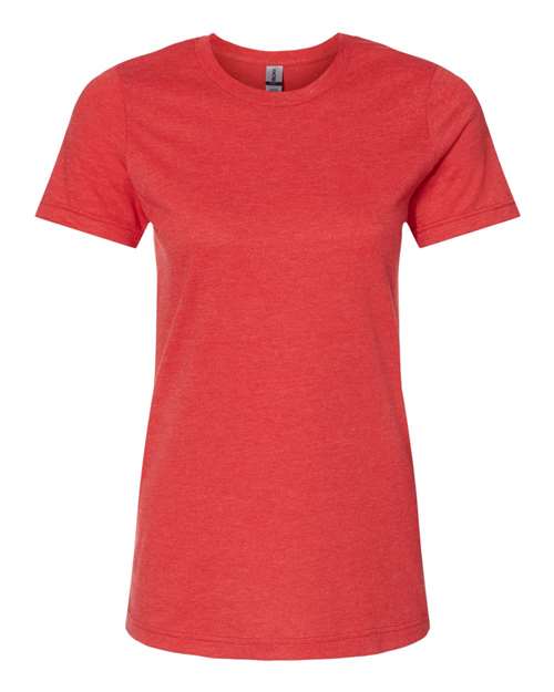 Gildan 64001LCVC Women's Softstyle® CVC T-Shirt in Red Mist