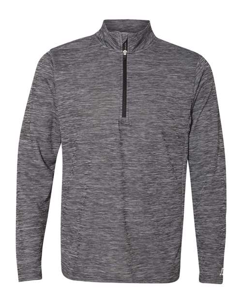 Russell Athletic QZ7EAM Men's Striated Quarter-Zip Pullover — Front
