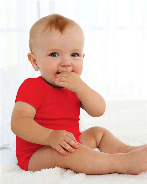 Boxercraft BK01 Infant Baby Essential Bodysuit in Red
