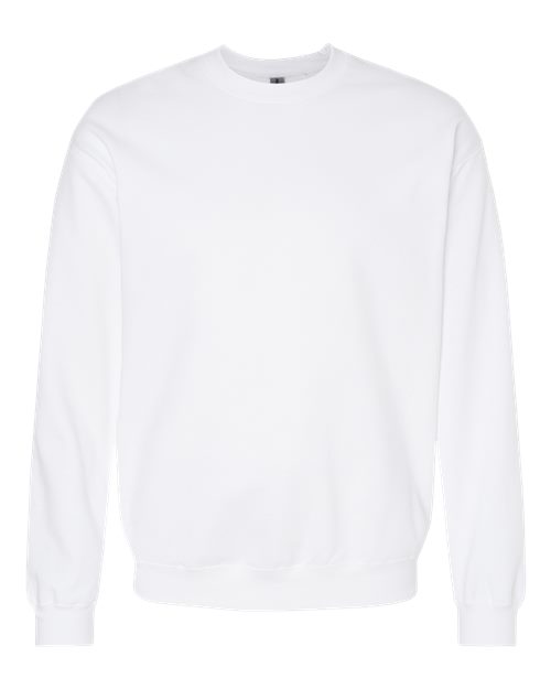 Gildan SF000 Unisex Softstyle® Midweight Crewneck Sweatshirt in White